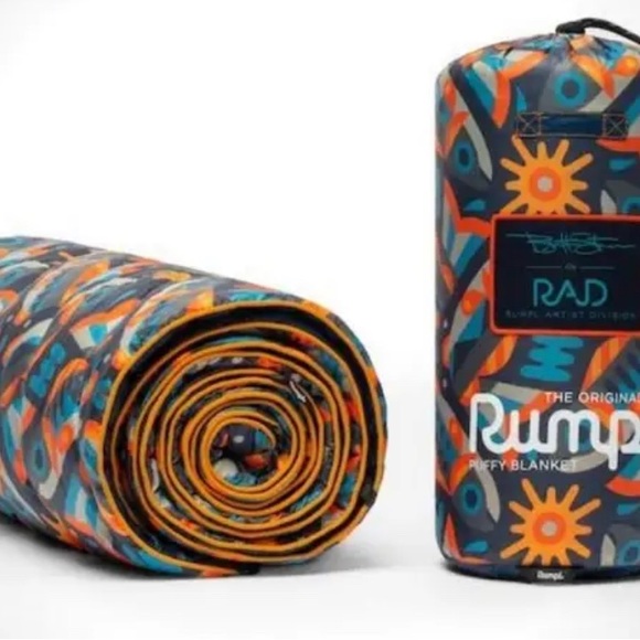 Rumpl Bedding Rumpl Blanket New Rumpl X Saxx Rumpl The Original Puffy Blanket 52 X 75 Fish